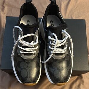 Coach Monochrome Patterned Sneakers